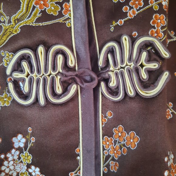 Chinese Embroidered Jacket Brown - Picture 3 of 9